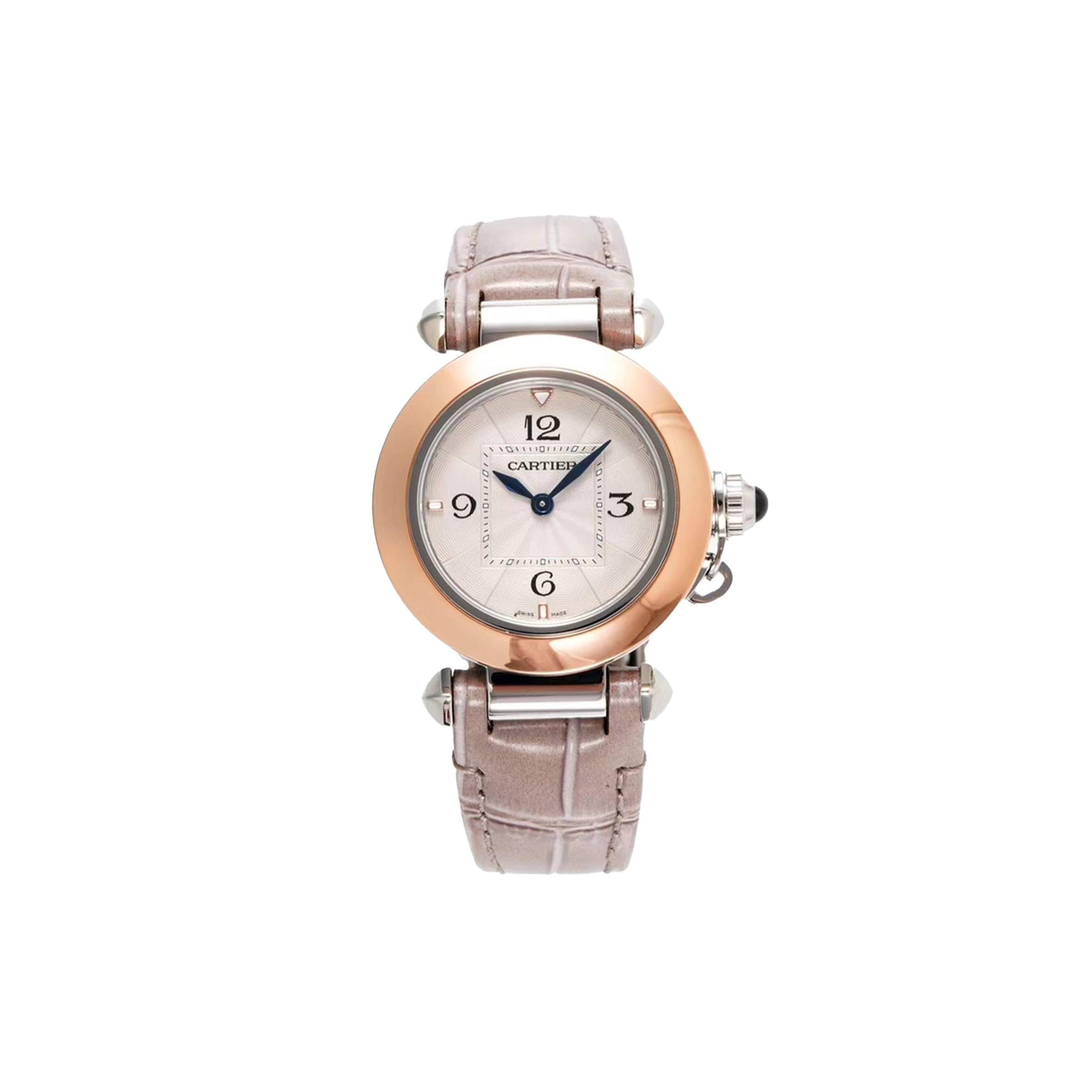 Ca*t*er pasha white dial 18ct rose gold automatic watch w2pa0007